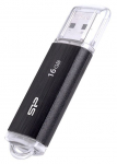 USB m&auml;lupulk Silicon Power Ultima U02, must v., 16 GB