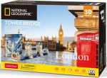 3D-pusle Cubicfun Tower Bridge DS0978H, 29.5 cm x 17.5 cm, 120 tk, mitmev&auml;rviline