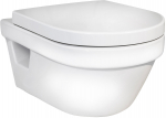 WC-pott, seinapealne Gustavsberg 5G84 Hygienic Flush, kaanega, 370 mm x 530 mm