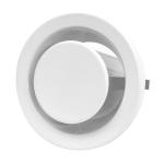 Ventilatsiooniplafoon Europlast DMK100, valge v., 100 mm