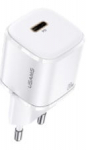 Adapter Usams AZUSATLUSA00814, USB Type C/Europlug, valge, 20 W