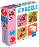 Pusle 4in1 Granna 4 Puzzle 04045, 19 cm x 19 cm, 16 tk, mitmev&auml;rviline