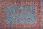 Vaip Conceptum Hypnose Blues Chenille AL 170, eriv&auml;rviline/punane v., 230 cm x 150 cm