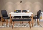 S&ouml;&ouml;gitoa komplekt Kalune Design Santiago 1053 - 2 AB, valge v./m&auml;nni v./antratsiit v.