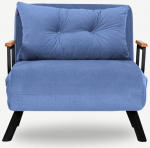 Diivanvoodi Hanah Home Sando 1-Seat, sinine v., 78 x 60 cm x 78 cm