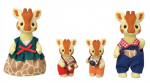 Komplekt Sylvanian Families Highbranch Giraffe Family 5639, 4 tk, mitmev&auml;rviline