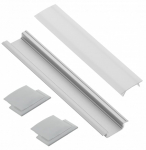 LED riba profiil GTV Glax Įfrezuojamas PA-ZGLAXOMZ-00, h&otilde;be v., IP20