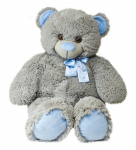 Pehme m&auml;nguasi karu Fancy Silveris, sinine/hall, 48 cm