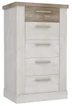 Kummut Forte Duro DURK411-T75, valge v./beež v., 106.5 cm x 61.2 cm x 41.3 cm