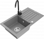 K&ouml;&ouml;givalamu Mexen Pablo 6510751010-71+670200-70, graniit, 75 cm x 43 cm x 16.1 cm, must/hall