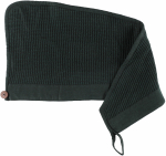 Juukser&auml;tik sauna jaoks Rento Kenno, puuvill, 72 x 30 cm, must v./tumeroheline v.