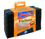 Svamm Spontex Grill Max, must v., 7 tk