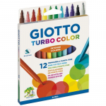 Vildikad Giotto Turbo Color, &uuml;hepoolsed, 12 tk