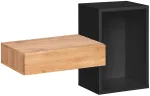 Seinariiul ASM Easy Typ 02, tamm v./must v., 60 cm x 30 cm x 100 cm