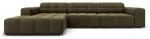 Nurgadiivan Micadoni Home Jennifer Velvet, roheline v., vasak, 284 x 166 cm x 70 cm