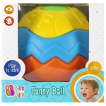 Hariduslik pall BamBam Funny Ball, mitmev&auml;rviline, 5 tk