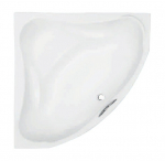 Vann, nurgaga Besco Ewa, 134 cm x 134 cm x 57.5 cm, nurga-, valge v.