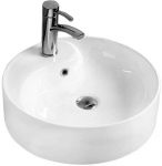 Vannitoa kraanikauss Mexen Lila, keraamiline, 46.5 cm x 46.5 cm x 14.5 cm, valge v.