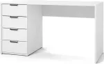 Kirjutuslaud sahtlitega Barold, 140 cm x 60 cm, 75 cm, valge v.