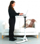 S&uuml;learvutilaud reguleeritava k&otilde;rgusega Sun-Flex EasyDesk Fold, valge v./must v.