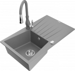 K&ouml;&ouml;givalamu koos kraaniga Mexen Cesar, graniit, 77 cm x 47 cm x 20 cm, hall