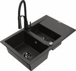 K&ouml;&ouml;givalamu koos kraaniga Mexen Gaspar Aster, vaik/graniit, 73.7 cm x 47.5 cm x 17.7 cm, kuldne/must