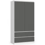 Riidekapp Akord Furniture Factory S90, l&auml;bipaistev v./hall v., 50.4 cm x 90.4 cm x 180 cm