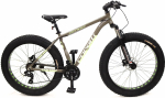 Jalgratas fatbike Corelli Zengo FatBike, 26 ", 16" raam, khaki v./roheline v.