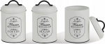 Toidu s&auml;ilitamise konteinerite komplekt Maestro Paris Maison MR-1771-3CS, 1.4 l, valge v.