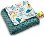 Tekk Sensillo Minky Dinosaur, 100 x 75 cm, roheline v.