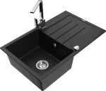 K&ouml;&ouml;givalamu koos kraaniga Mexen Bruno, vaik/graniit, 79.5 cm x 49.5 cm x 20 cm, must