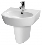 Vannitoa kraanikauss Cersanit Parva, keraamiline, 50 cm x 40 cm x 15.5 cm, valge v.