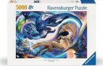 Pusle Ravensburger Dragon Day And Night, 101 cm x 153 cm, 4000 tk, mitmev&auml;rviline