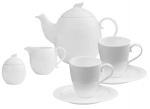 Kohvi- / teeserviis Ambition Giro 320161, portselan, valge v., 17 tk.