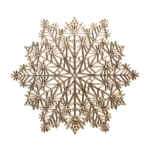 Lauamatt Anna, 38 cm x 38 cm x 38 cm, Kuldne