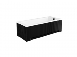 Vann, sisseehitatav Besco Shea, 150 cm x 70 cm x 55.5 cm, ristk&uuml;lik, valge/must