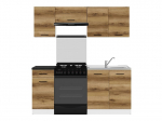 K&ouml;&ouml;gikomplekt Junona Line, tamm v./valge v., 1.8 m