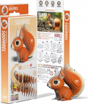 3D-pusle Squirrel, 8 cm x 2.2 cm, 30 tk, oranž v.