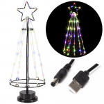 Dekoratsioon "Kuusepuu" Springos Christmas CL1238 LED-valgustusega, 45 cm, valge v.