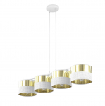 Valgusti lagi Emibig Lux 4, E27, 4 x 15 W, kuldne v./valge v.