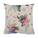 Dekoratiivne padi Home4you Holly Hydrangeas, sinine v./roosa v./beež v., 45 cm x 45 cm