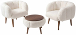 M&ouml;&ouml;blikomplekt Hanah Home Lotus Wellsoft, sise, pruun v./valge v.