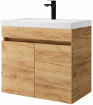 Vannitoakapp valamuga Riva SA63-10E, gold craft oak v., 36.5 cm x 63.5 cm x 60 cm