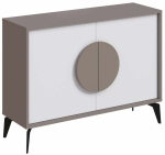 Konsoollaud Kalune Design Gora 110, valge v./mocha v., 35.6 cm x 110 cm x 82 cm