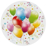 &Uuml;hekordne taldrik Daisy Balloons, &Oslash; 18 cm, 8 tk