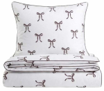 Voodipesukomplekt Homla Basic Vivienne 245451, pruun v./valge v., 50 x 60 cm, 160 x 200 cm, 3 os.