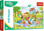 Pusle Trefl The Treflik Family Family Adventures 17394, 22 cm x 33 cm, 60 tk, mitmev&auml;rviline