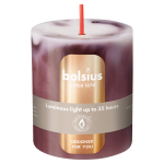 K&uuml;&uuml;nal, silindri Bolsius Marble Royal Burgundy, 60 h, tumepunane v.