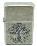 Tulemasin Zippo 29149 Tree of Life, messingi v.