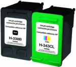 Tindiprinteri kassett Uprint H-338-PACK, sinine v./must v./punane v., 21 ml
